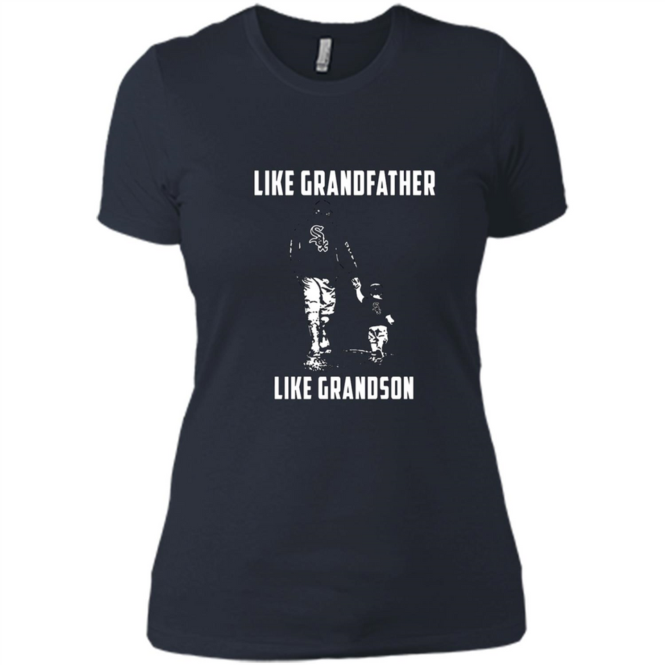 Chicago White Sox GrandFather Like GrandSon - Ladies' Boyfriend T-Shirt