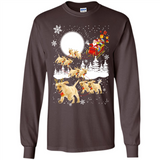 Christmas Santa Golden Retriever Sleigh For Labrador Retriever