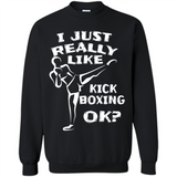 Kick Boxing Shirt Kick Boxer Boxing Workout - Sweatshirt