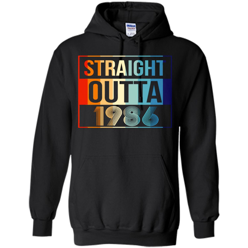 Retro Straight Outta 1986 32 Years Old - Hoodie