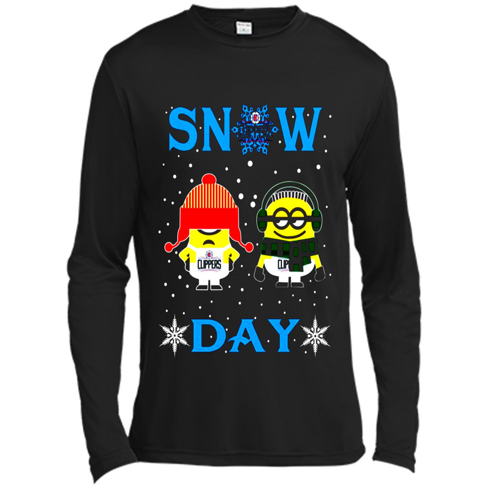 Snow Day Shirt For La Clippers Vs Minion Fans pingpong