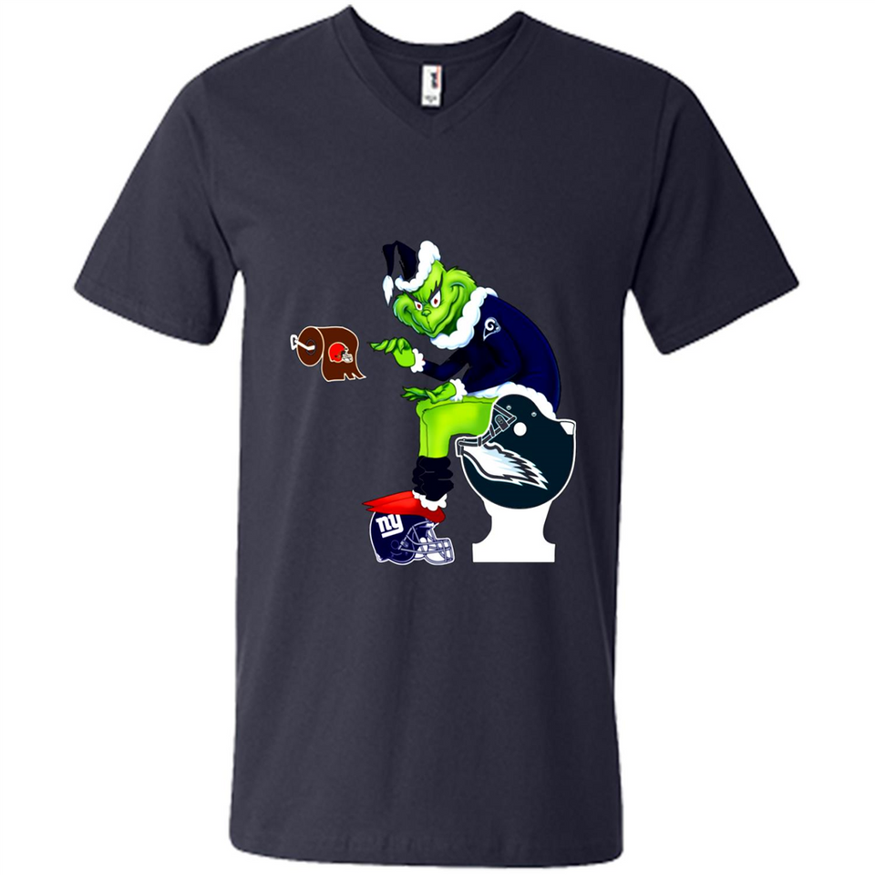 Los Angeles Rams Toilet Grinch Santa Claus Football Fan PINGPONG