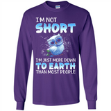 The owl I'm not short I just more down to Earth than most people - Long Sleeve T-Shirt