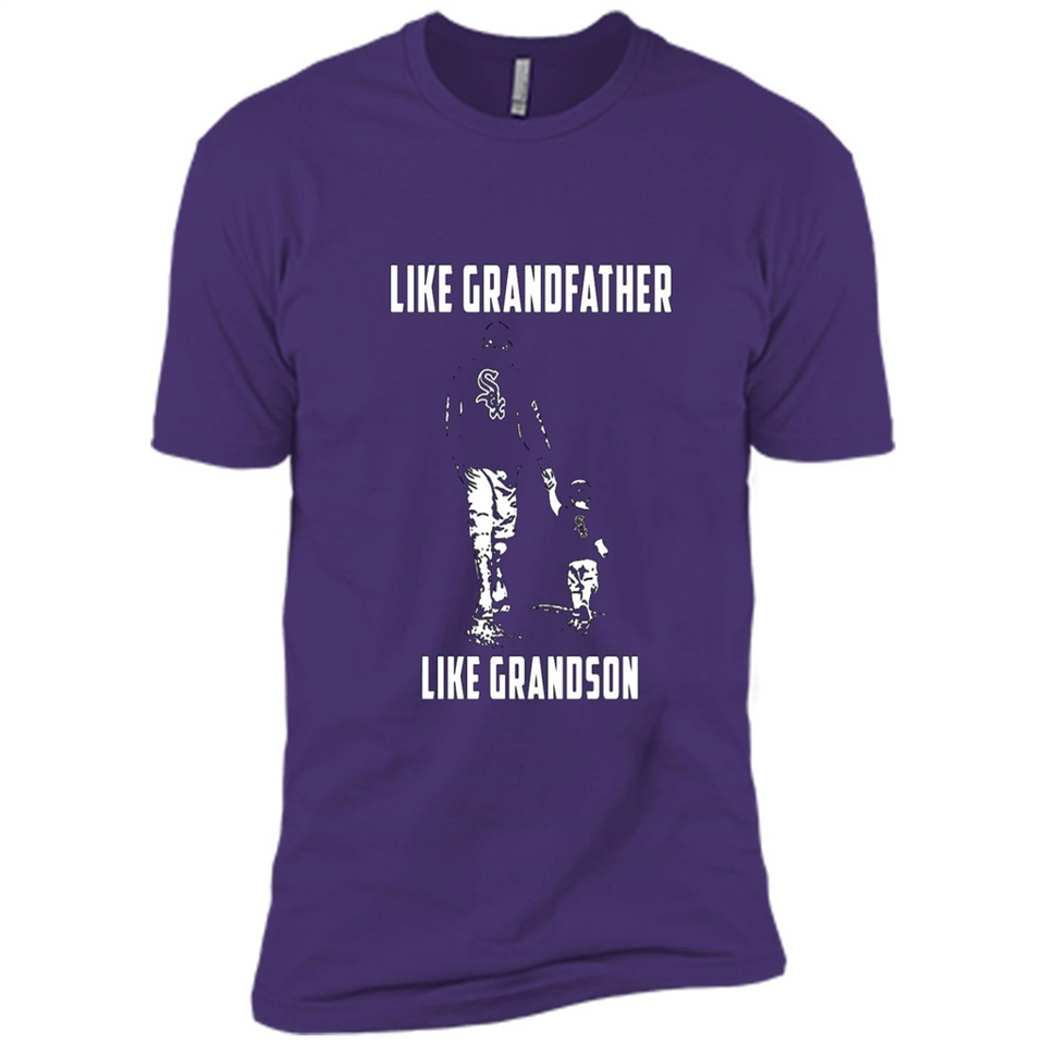Chicago White Sox GrandFather Like GrandSon - Premium Short Sleeve T-Shirt