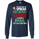 Spread Christmas Cheer Lunch Family Xmas Gift Ls - Long Sleeve T-Shirt