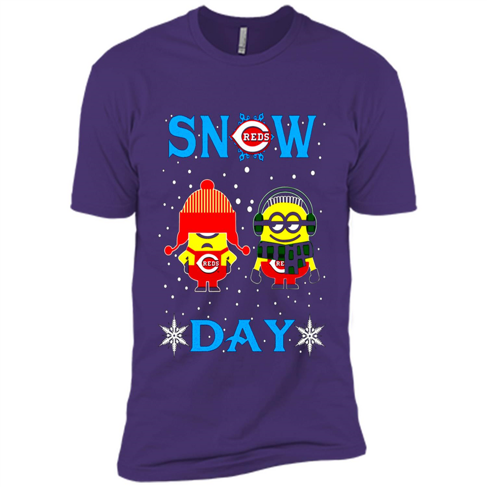 Snow Day Shirt For Cincinnati Reds Vs Minion Fans pingpong