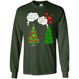 Fir Loves Christmas Tree Funny Undecorated Joke - Long Sleeve T-Shirt
