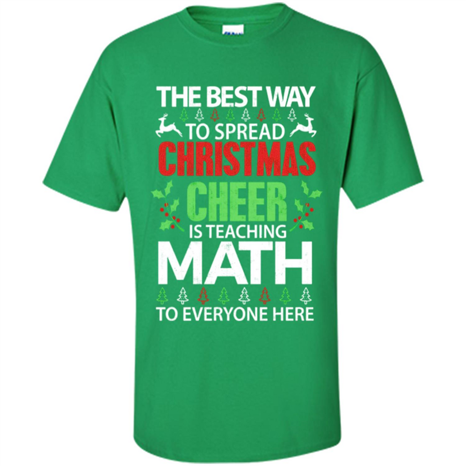 Math Teacher Christmas Shirt Christmas Cheer - Shirt