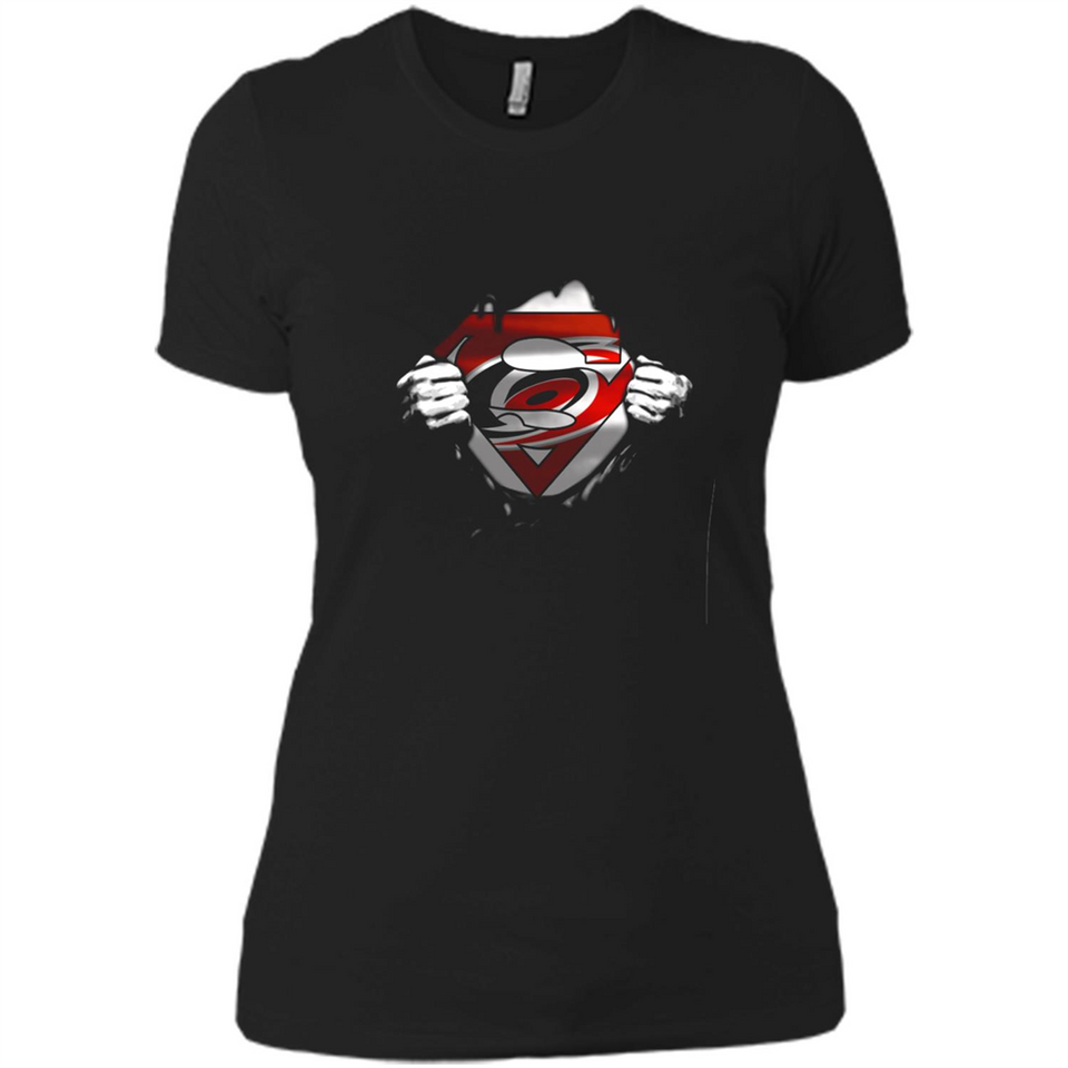 Carolina Hurricanes And Superman Fans - Ladies' Boyfriend T-Shirt