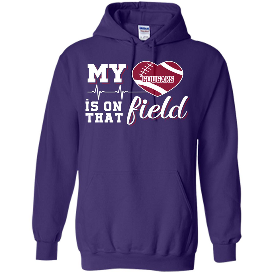 Washington State Cougars Football My Heart is on that Field - Hoodie
