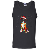 Christmas Lights Boxer Dog Funny Xmas Sweatshirt - Tank Top