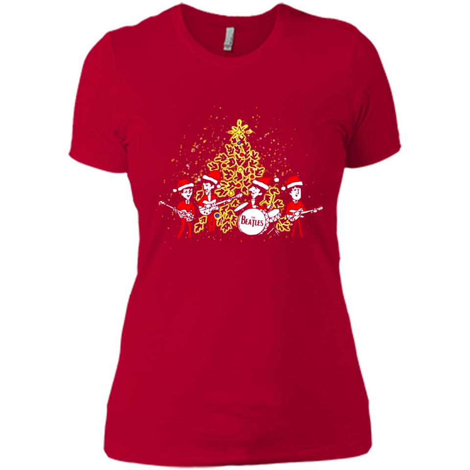 The Beatles chibi Christmas - Ladies' Boyfriend T-Shirt