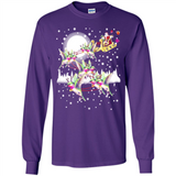 Hummingbird Santa Sleigh - Long Sleeve T-Shirt