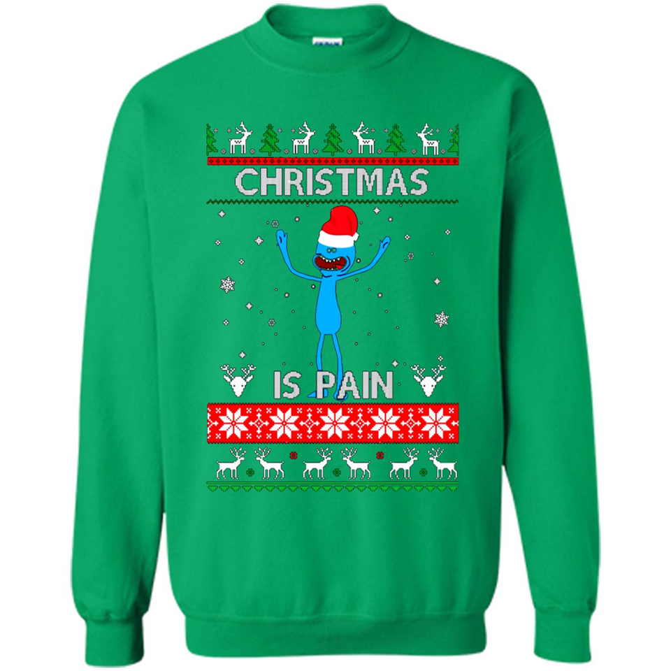 Mr Meeseeks Christmas Is Pain – Rick and Morty Christmas Sweater PINGPONG