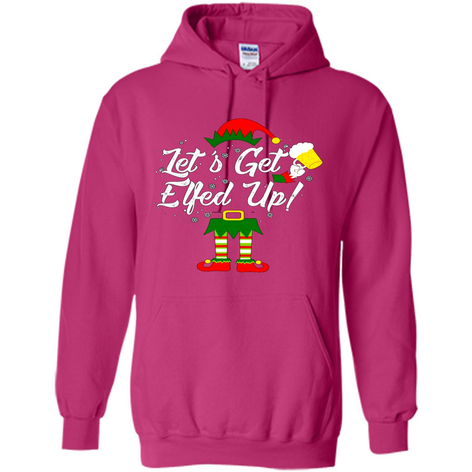 Let's Get Elfed Up Drinking Beer Christmas PINGPONG