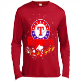 Snoopy Christmas Texas Rangers - Canvas Long Sleeve T-Shirt