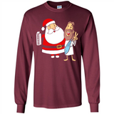 Eggnog Santa And Jesus Christmas