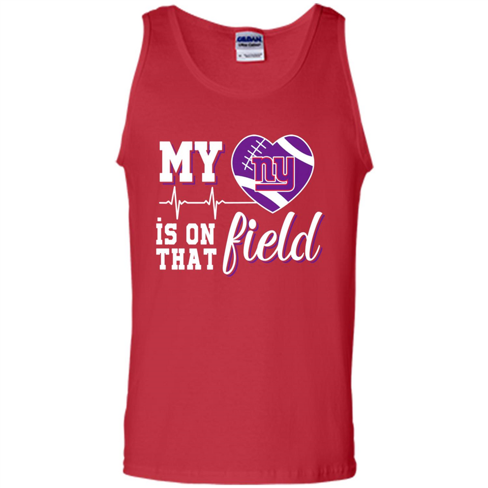 New York Giants Football My Heart is on that Field - Tank Top