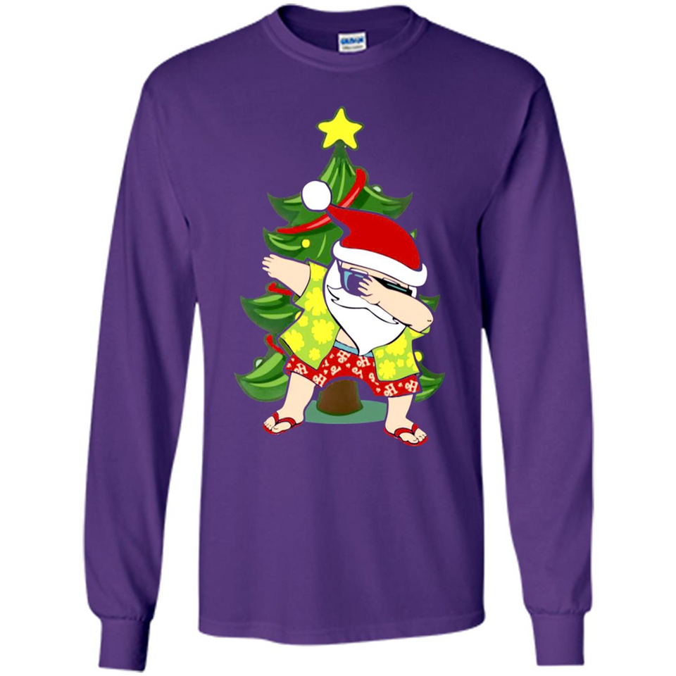 Dabbing Santa Christmas In July - Long Sleeve T-Shirt
