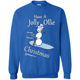 Snowman Snowboarder Tshirt Have Jolly Ollie Christmas