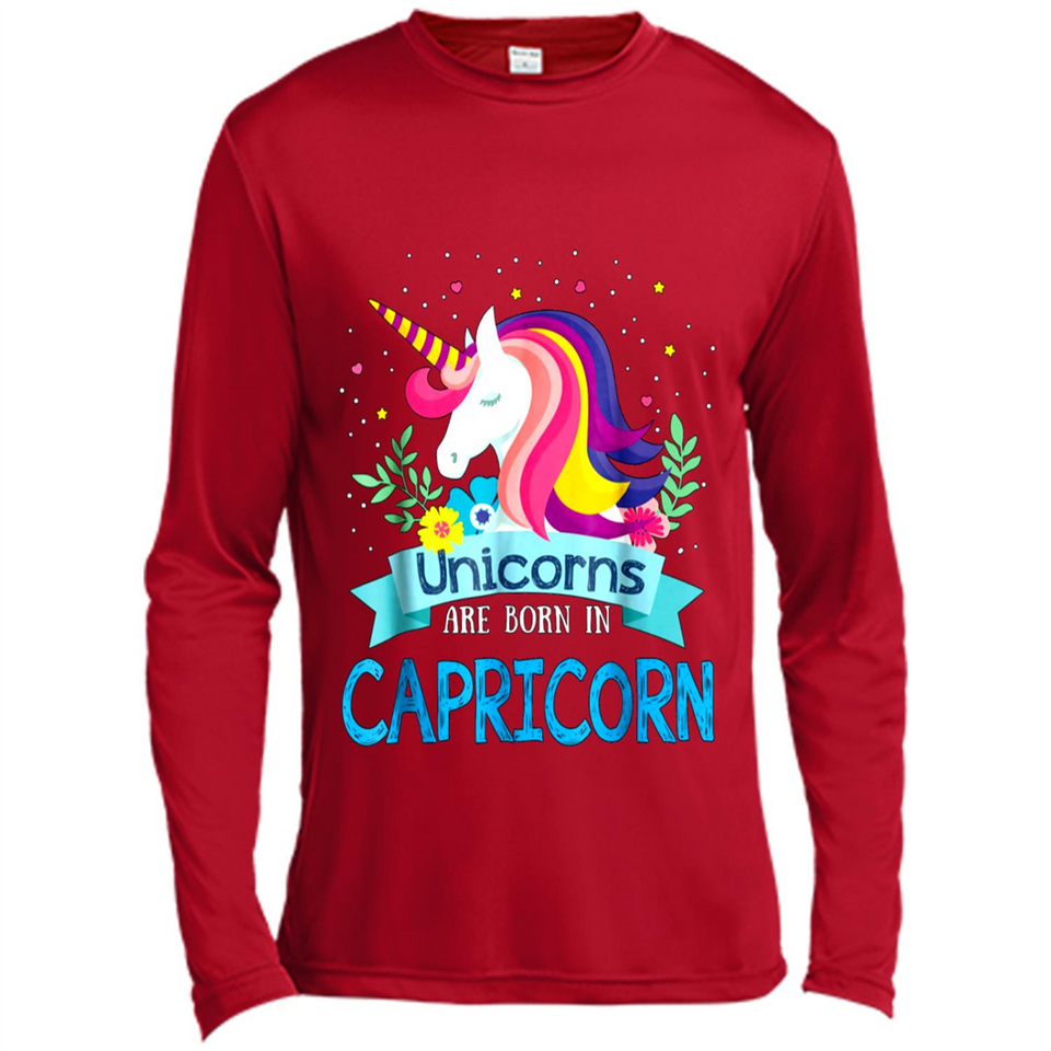 Unicorns are born in Capricorn Birthday Rainbow Gift Custom Ultra Cotton