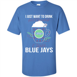 I Just Want To Drink Hot Chocolate & Watch Toronto Blue Jays Ugly Christmas Sweater PINGPONG
