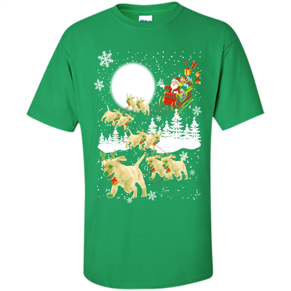 Christmas Santa Golden Retriever Sleigh For Labrador Retriever