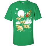 Christmas Santa Golden Retriever Sleigh For Labrador Retriever