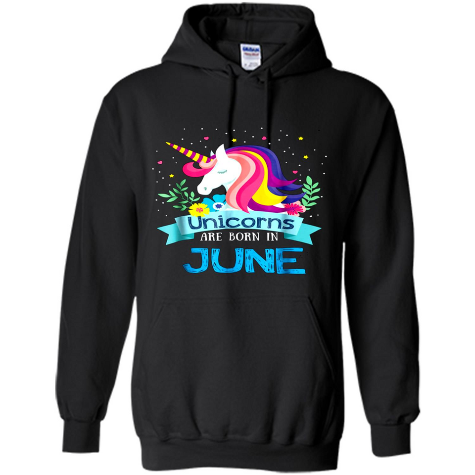 Unicorns are born in June Birthday Rainbow Gift Ladies Custom