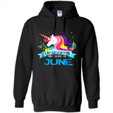 Unicorns are born in June Birthday Rainbow Gift Ladies Custom