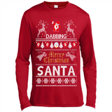 Dabbing Santa Ugly Christmas - Canvas Long Sleeve T-Shirt