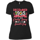 December 1983 35 Years Of Being Classy Sassy - Ladies' Boyfriend T-Shirt