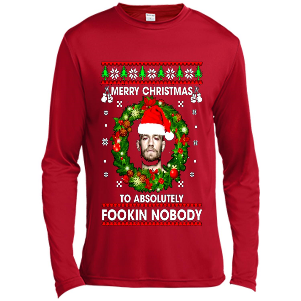 Merry Fookin Christmas Conor Mcgregor sweater PINGPONG