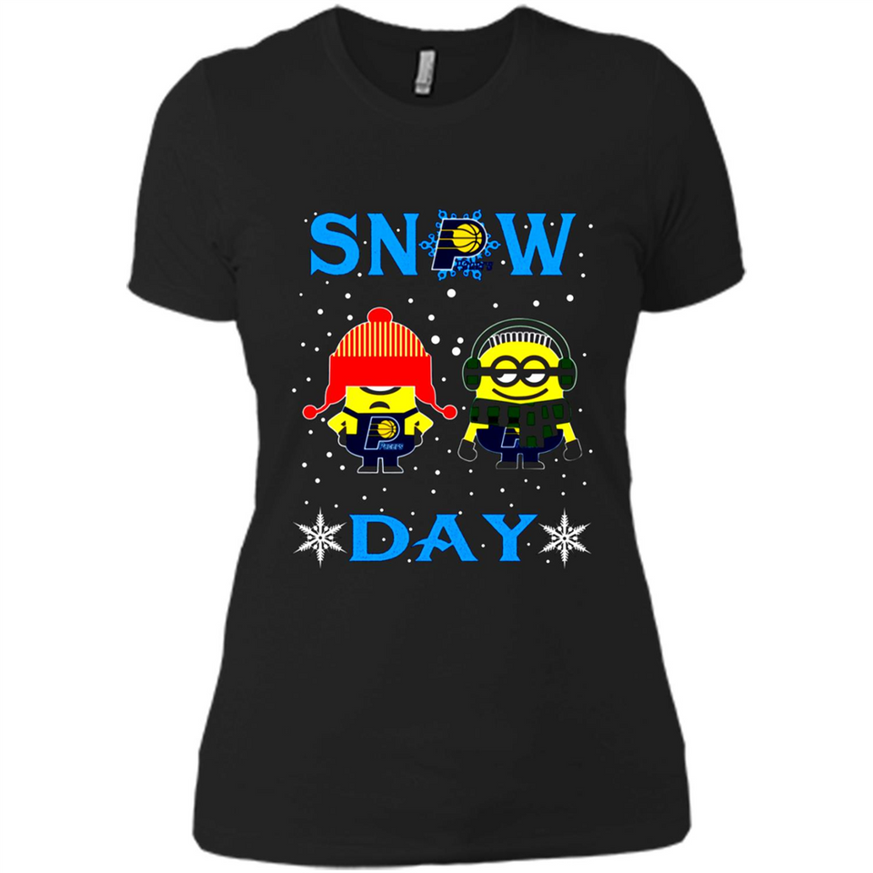 Snow Day Shirt For Indiana Pacers Vs Minion Fans pingpong