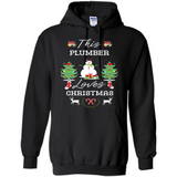 This Plumber Loves Christmas Tree Shirt with Snowman