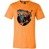 Dancing Funny Guitar Vintage Metal Rock Band Shirt PINGPONG - Canvas Unisex T-Shirt