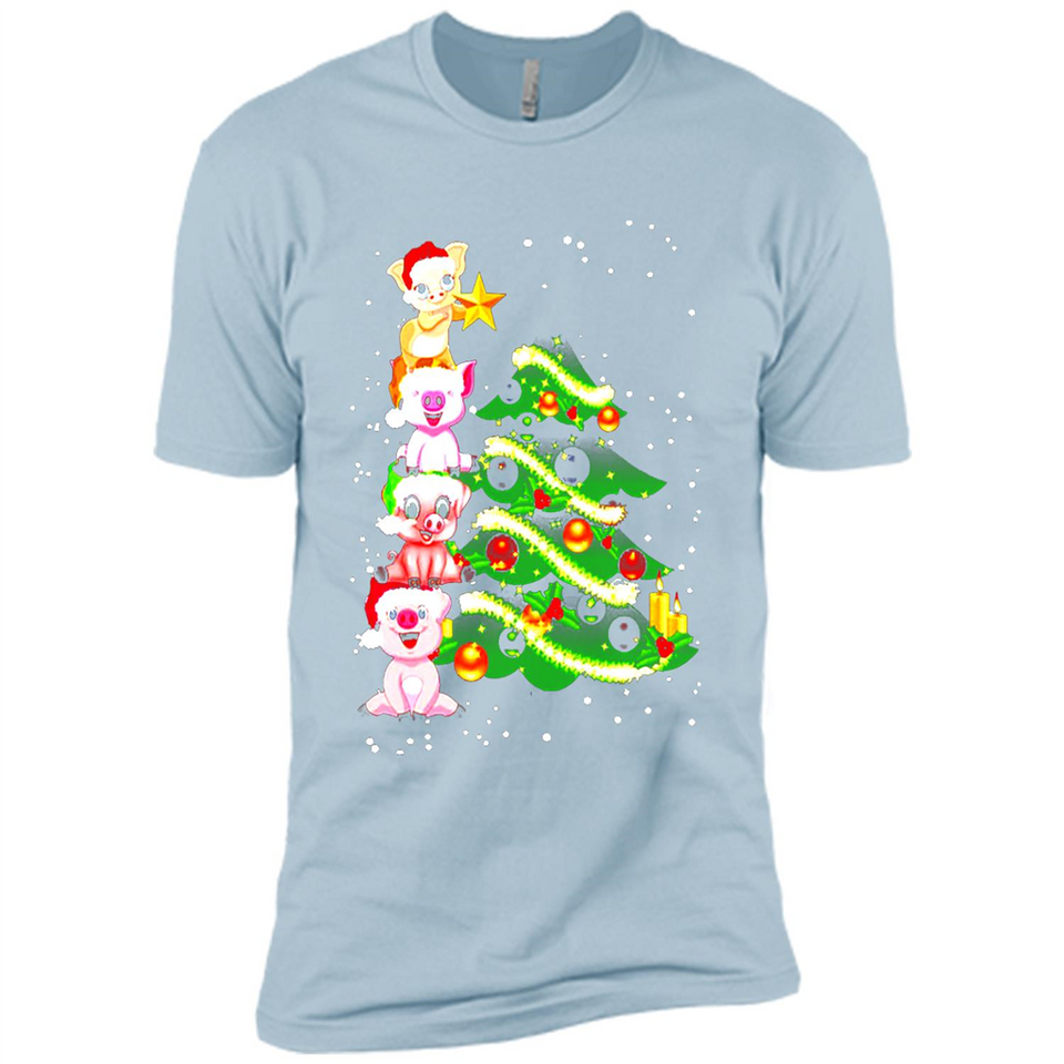 Pigs Christmas T Shirt PINGPONG - Premium Short Sleeve T-Shirt