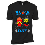 Snow Day Shirt For Calgary Flames Vs Minion Fans pingpong