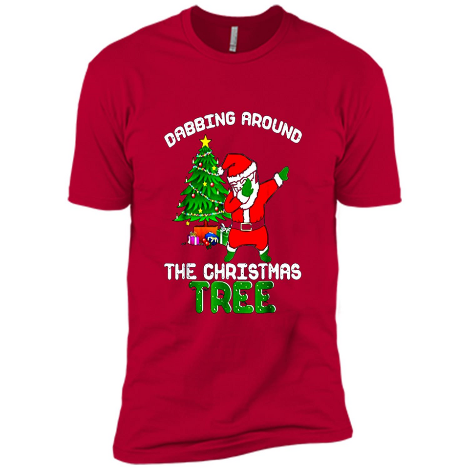 Christmas Dabbing Santa - Premium Short Sleeve T-Shirt