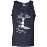 Snowman Snowboarder Tshirt Have Jolly Ollie Christmas