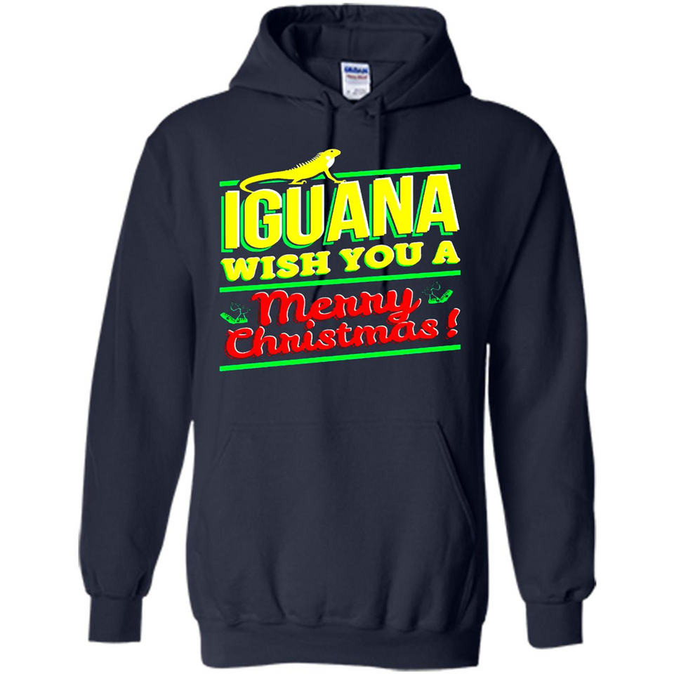 Iguana Wish You A Merry Christmas Animal - Hoodie