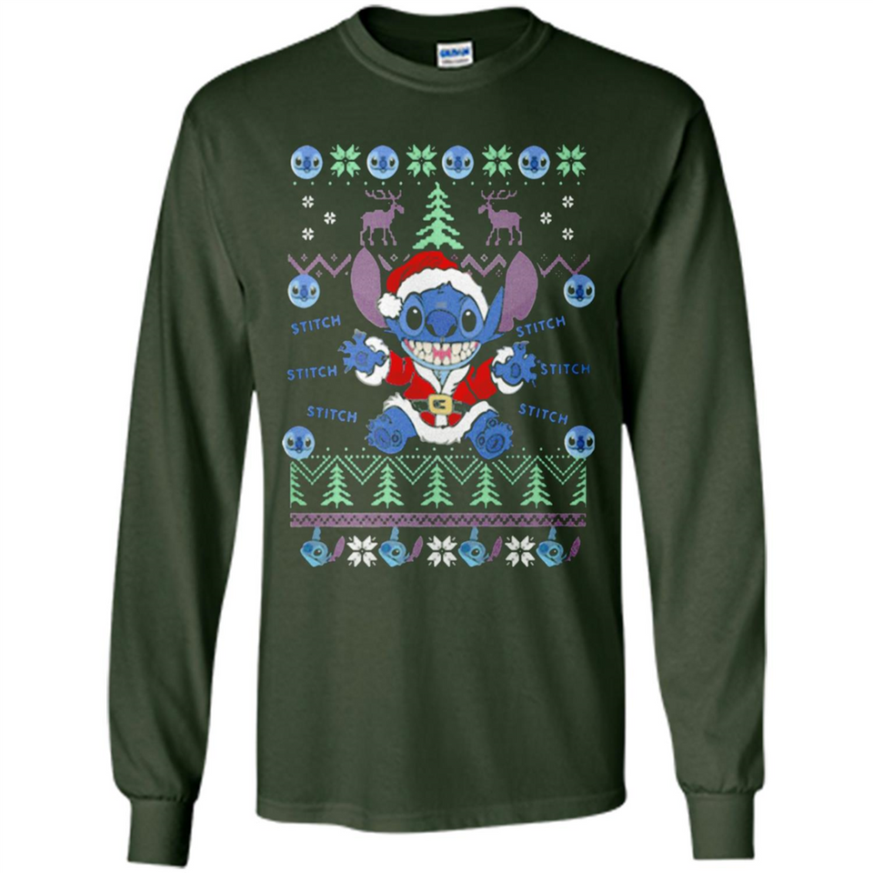 Stitch ugly christmas sweater - Long Sleeve T-Shirt