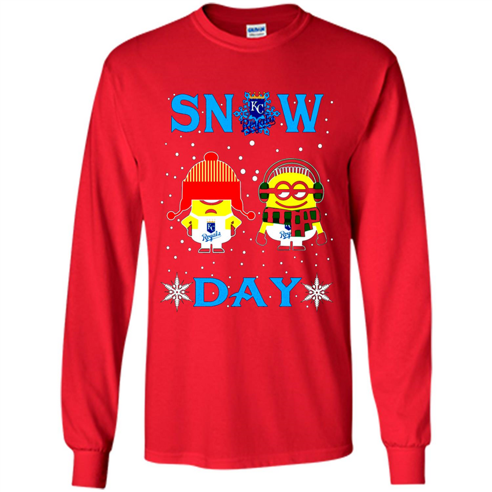 Snow Day Shirt For Kansas City Royals Vs Minion Fans pingpong