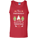 This Fighter Pilot Loves Christmas Tree Shirt with Snowman