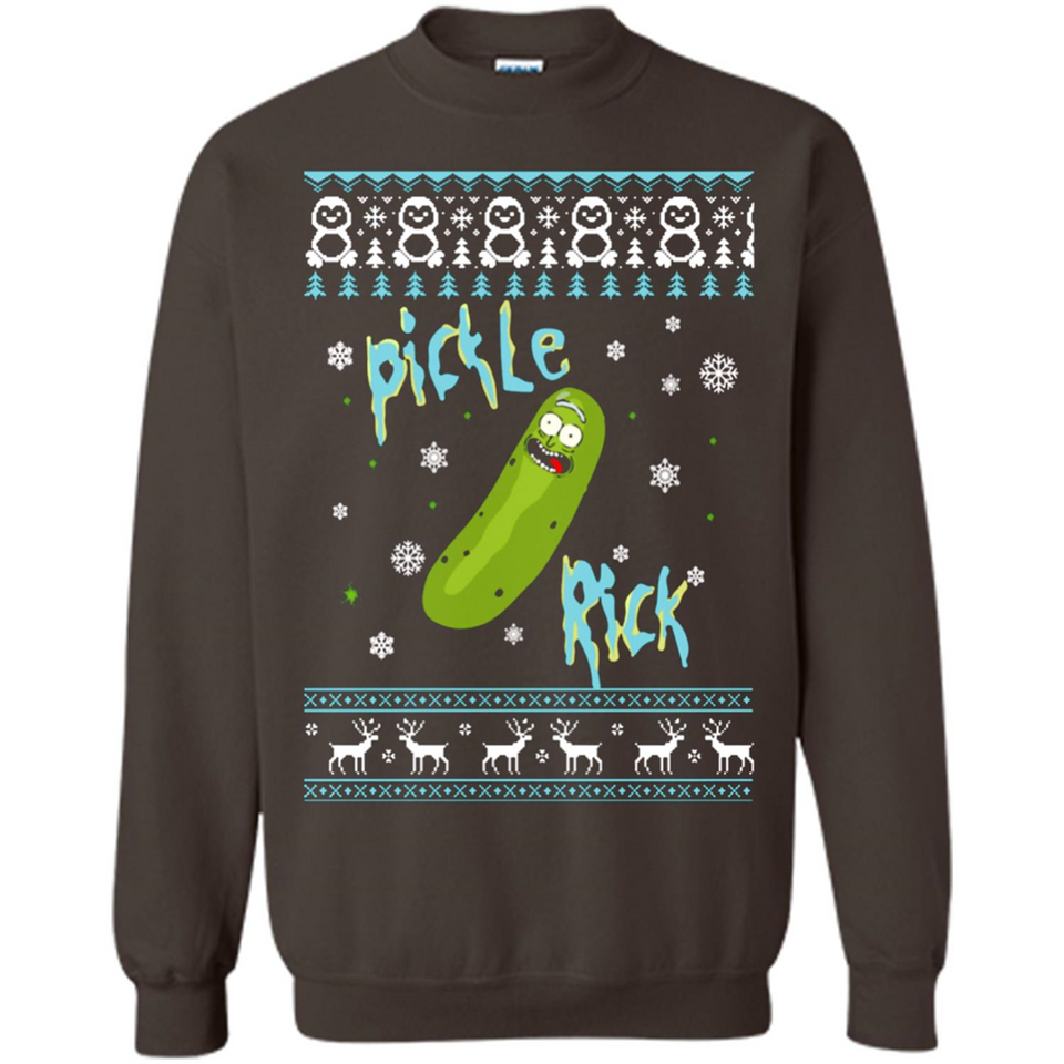 Rick and Morty Pickle Rick Ugly Christmas Sweater - Sweatshirt