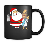Eggnog Santa And Jesus Christmas