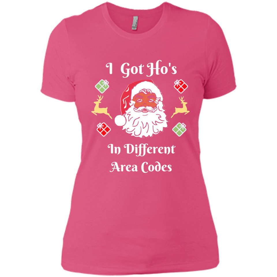 I Got Ho's Santa Christmas - Ladies' Boyfriend T-Shirt