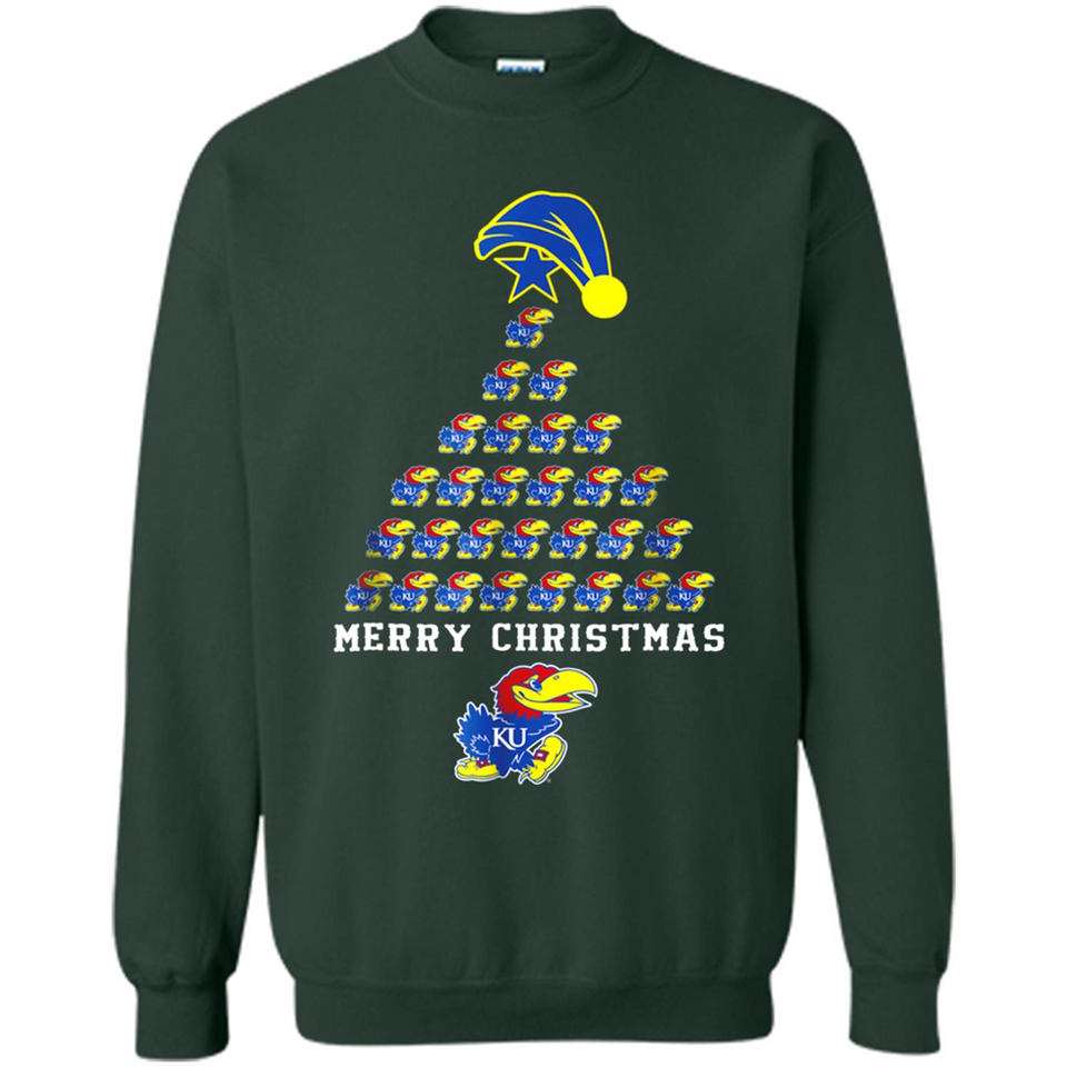 Perfect Kansas Jayhawks Christmas Tree PINGPONG