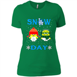 Snow Day Shirt For Los Angeles Dodgers Vs Minion Fans pingpong