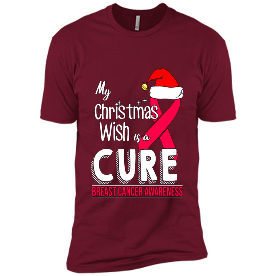 My Christmas Wish Is A Cure Breast Cancer Awareness sweater PINGPONG